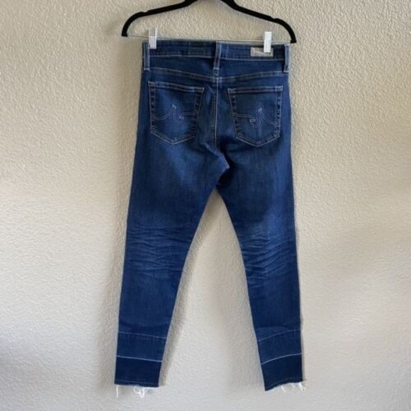 AG Adriano Goldschmied Farrah High Rise Skinny Crop Jeans Womens 28 Released Hem - Picture 2 of 14